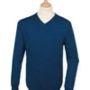 Henbury Mens V Neck Marl Jumper