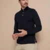 Henbury Mens Long Sleeve Cotton Polo Shirt