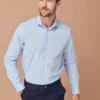 Henbury Mens Long Sleeve Stretch Shirt