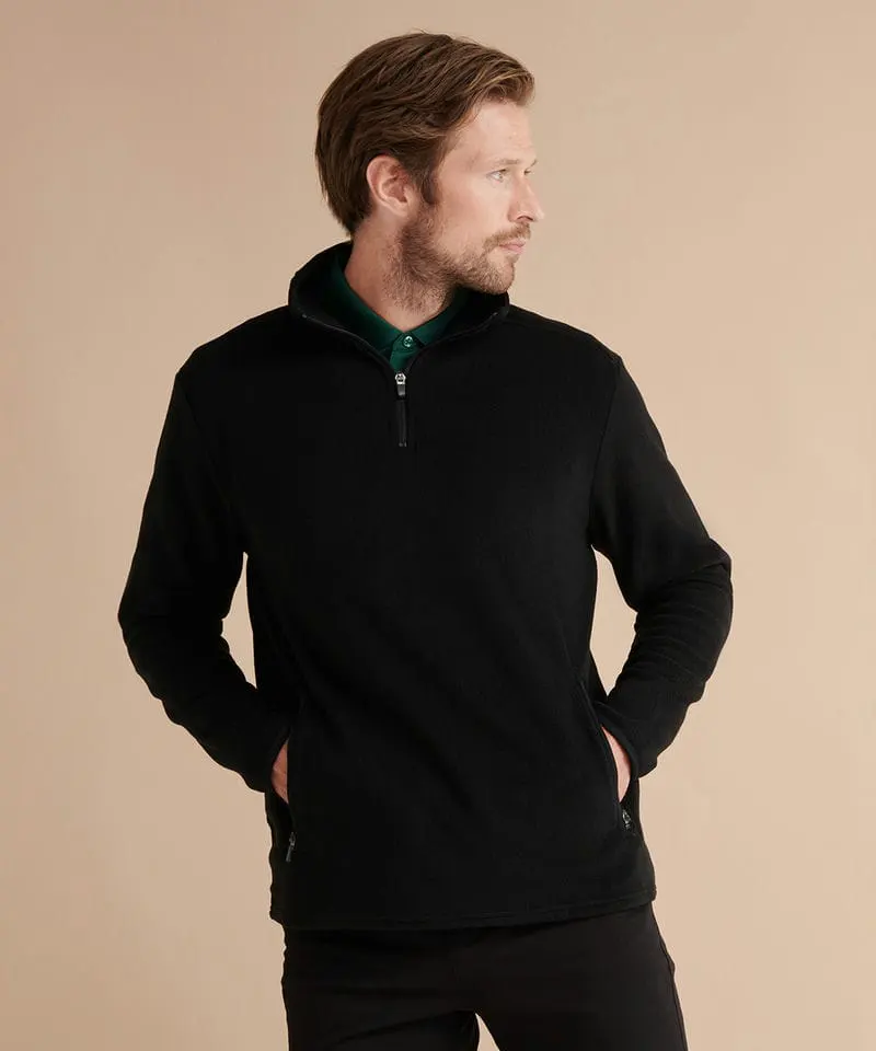 Henbury Mens ¼ Zip Microfleece Jacket