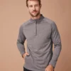 Henbury Mens ¼ Zip Top With Wicking Finish