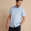 Henbury Mens Short Sleeve Stretch Shirt