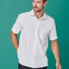 Henbury Mens Wicking Antibacterial Short Sleeve Shirt