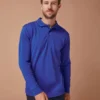 Henbury Unisex Long Sleeve Coolplus Polo Shirt