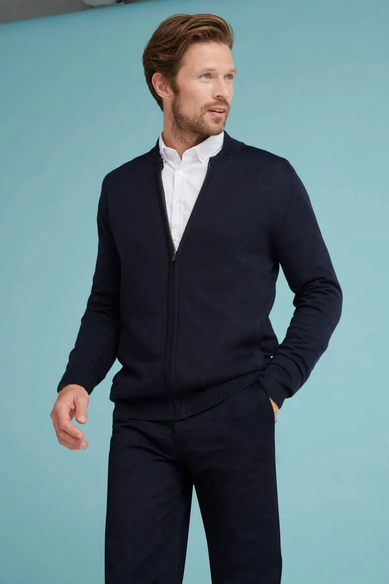 Henbury Unisex Zip Through Cardigan