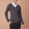 Henbury Womens 12 Gauge V Neck Jumper