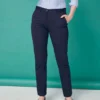 Henbury Womens 65/35 Flat Fronted Chino Trousers