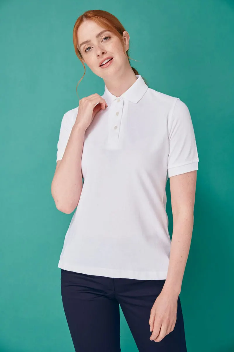 Henbury Womens Classic Cotton Pique Polo Shirt