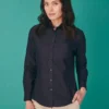 Henbury Womens Modern Long Sleeve Oxford Shirt