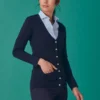 Henbury Womens V Button Cardigan