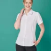 Henbury Womens Wicking Antibacterial Short Sleeve Shirt
