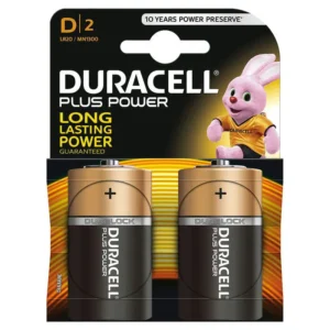 Home & Living Duracell Plus Power D Batteries 2 Pack