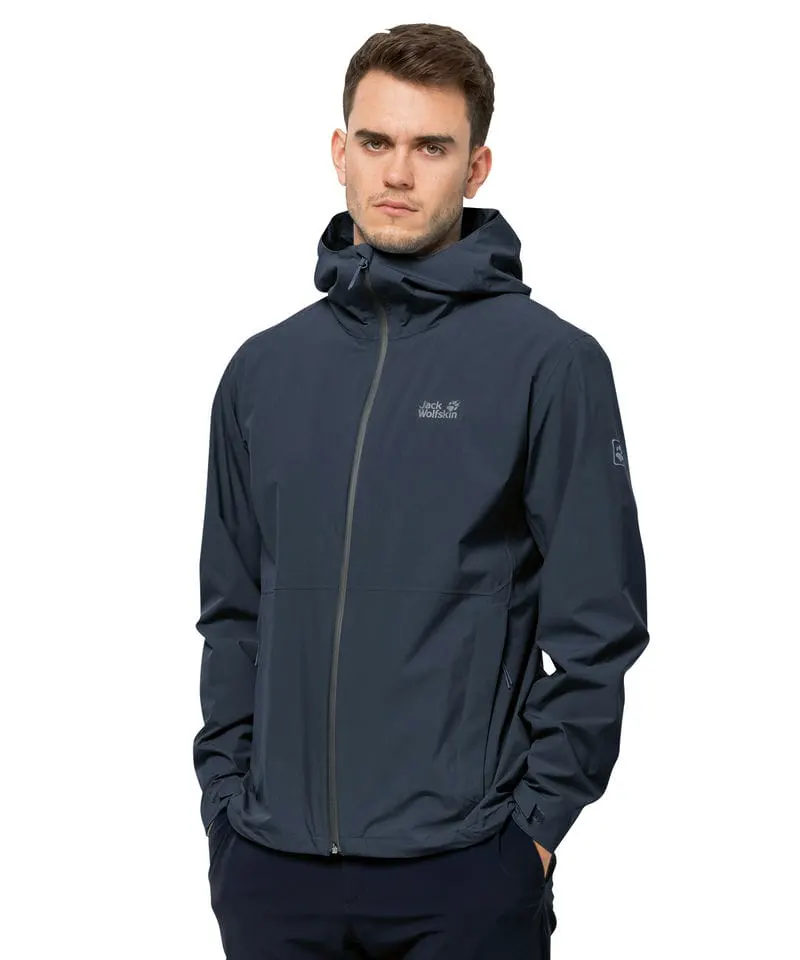 Jack Wolfskin Mens Packable Waterproof Jacket Nl