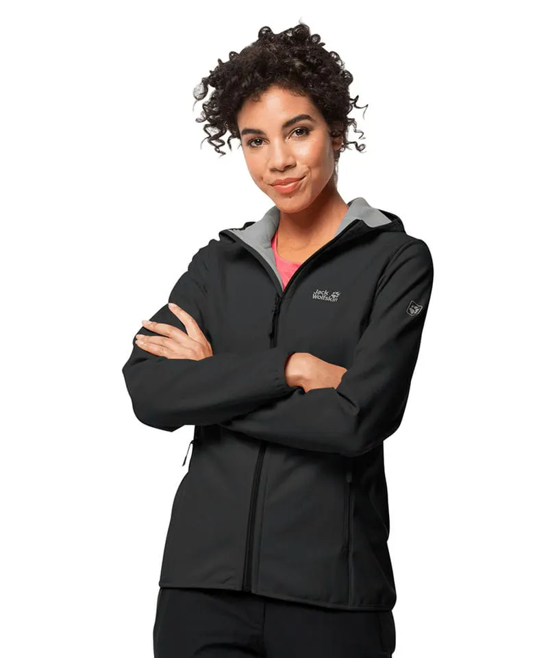 Jack Wolfskin Womens Hooded Softshell Jacket Ol