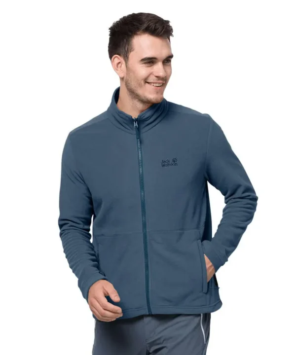 Jack Wolfskin Mens Full Zip Lightweight Fleece Ol