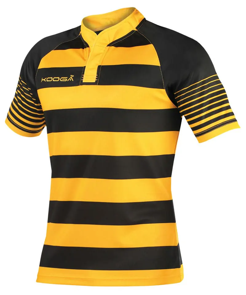 Last Chance To Buy Kooga Junior Touchline Hooped Match Shirt