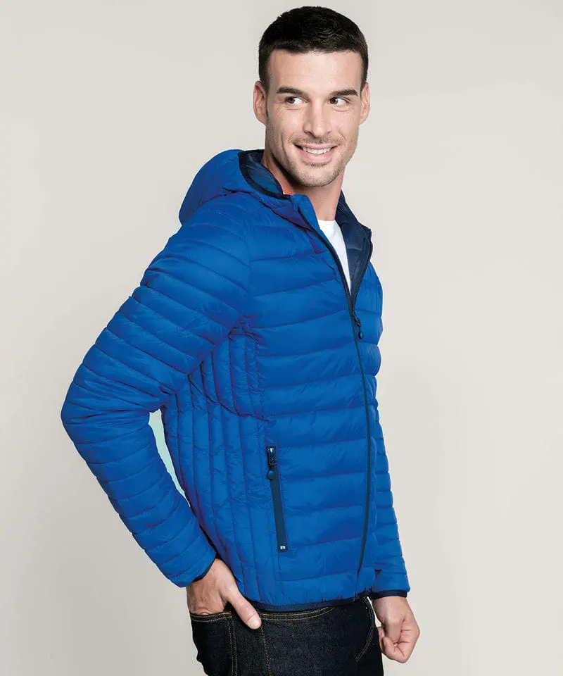 Kariban Mens Lightweight Hooded Padded Jacket