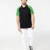 Kariban Mens Polo Baseball Contrast Polo Shirt
