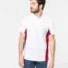 Kariban Mens Flags Short Sleeve Bi Colour Polo Shirt