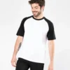 Kariban Mens Baseball Short Sleeved Two Tone T Shirt