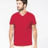 Kariban Mens Mens Short Sleeved V Neck T Shirt