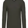 Kariban Mens Mens Long Sleeved V Neck T Shirt