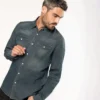 Kariban Mens Long Sleeved Denim Shirt