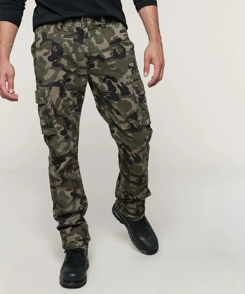 Kariban Mens Multipocket Trousers