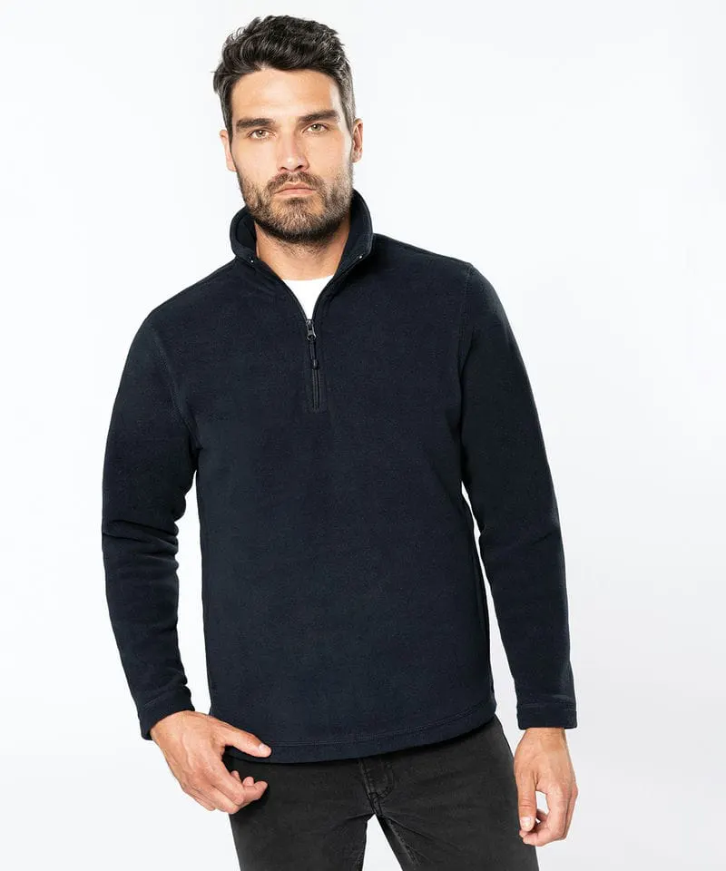 Kariban Mens Enzo Zip Neck Microfleece Jacket