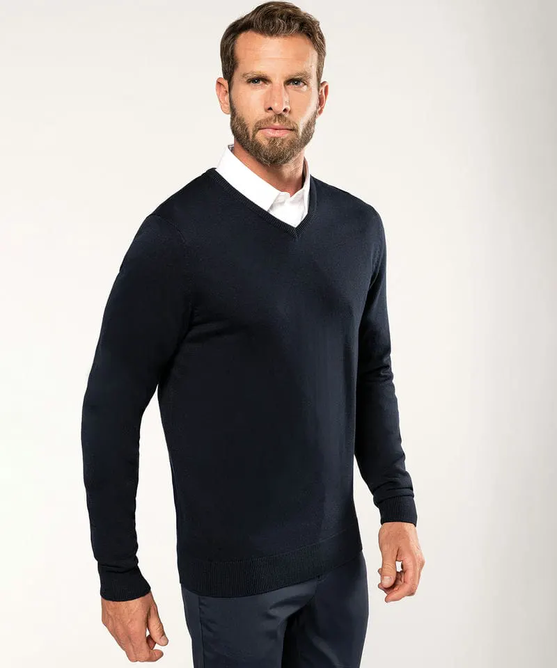 Kariban Mens V Neck Jumper