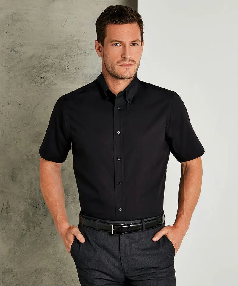Kustom Kit Mens City Business Shirt Short Sleeve