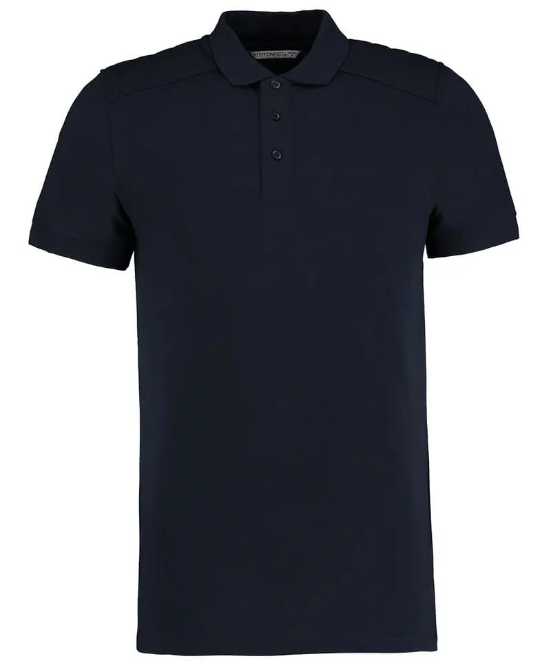 Kustom Kit Mens Shoulder Patch Polo Shirt Superwash 60°C