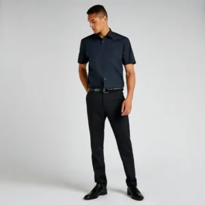 Kustom Kit Mens Business Shirt Short Sleeved Classic Fit