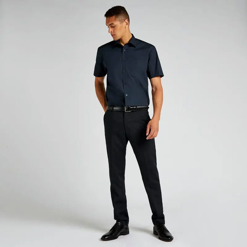 Kustom Kit Mens Business Shirt Short Sleeved Classic Fit