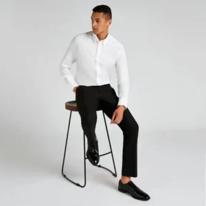 Kustom Kit Mens City Business Shirt Long Sleeved Tailored Fit