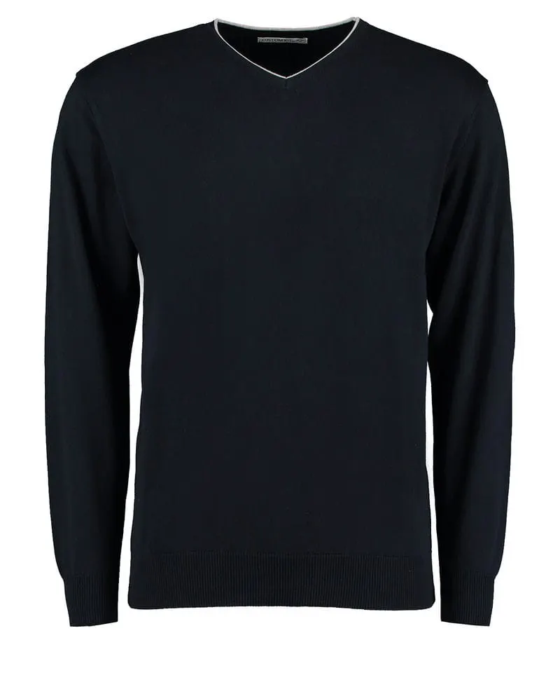 Kustom Kit Mens Contrast Arundel Sweater