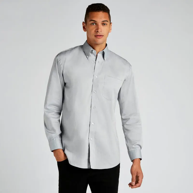 Kustom Kit Mens Corporate Oxford Shirt Long Sleeved Classic Fit