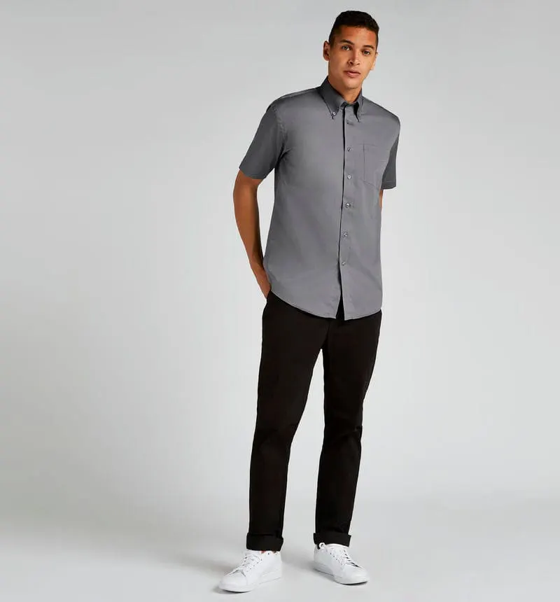 Kustom Kit Mens Corporate Oxford Shirt Short Sleeved Classic Fit