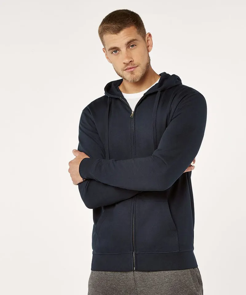 Kustom Kit Mens Klassic Hooded Zipped Jacket Superwash 60° Long Sleeve Regular Fit