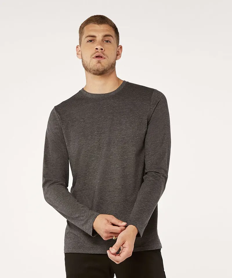 Kustom Kit Mens Long Sleeve Superwash 60°C Tee Fashion Fit
