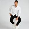 Kustom Kit Mens Premium Oxford Shirt Long Sleeved Tailored Fit