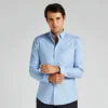 Kustom Kit Mens Slim Fit Workwear Oxford Shirt Long Sleeved Slim Fit
