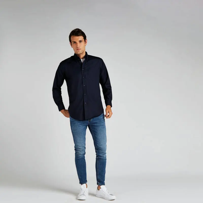 Kustom Kit Mens Workplace Oxford Shirt Long Sleeved Classic Fit