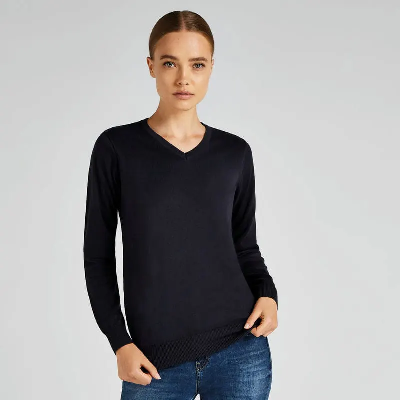 Kustom Kit Womens Arundel Sweater Long Sleeve Classic Fit