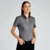 Kustom Kit Womens Corporate Oxford Blouse Short Sleeved Tailored Fit