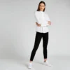 Kustom Kit Womens Mandarin Collar Shirt Long Sleeved Tailored Fit