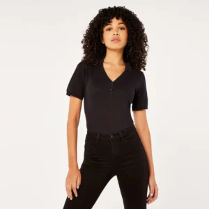 Kustom Kit Womens Sophia V Neck Polo Regular Fit