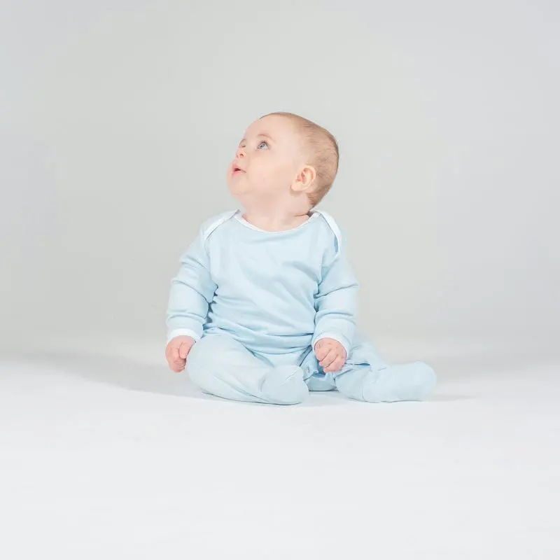 Larkwood Contrast Long Sleeve Sleepsuit