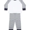 Navy Stripe/White