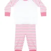 Pink Stripe/White